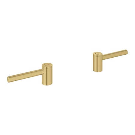 Lever Handles Pair, Gold